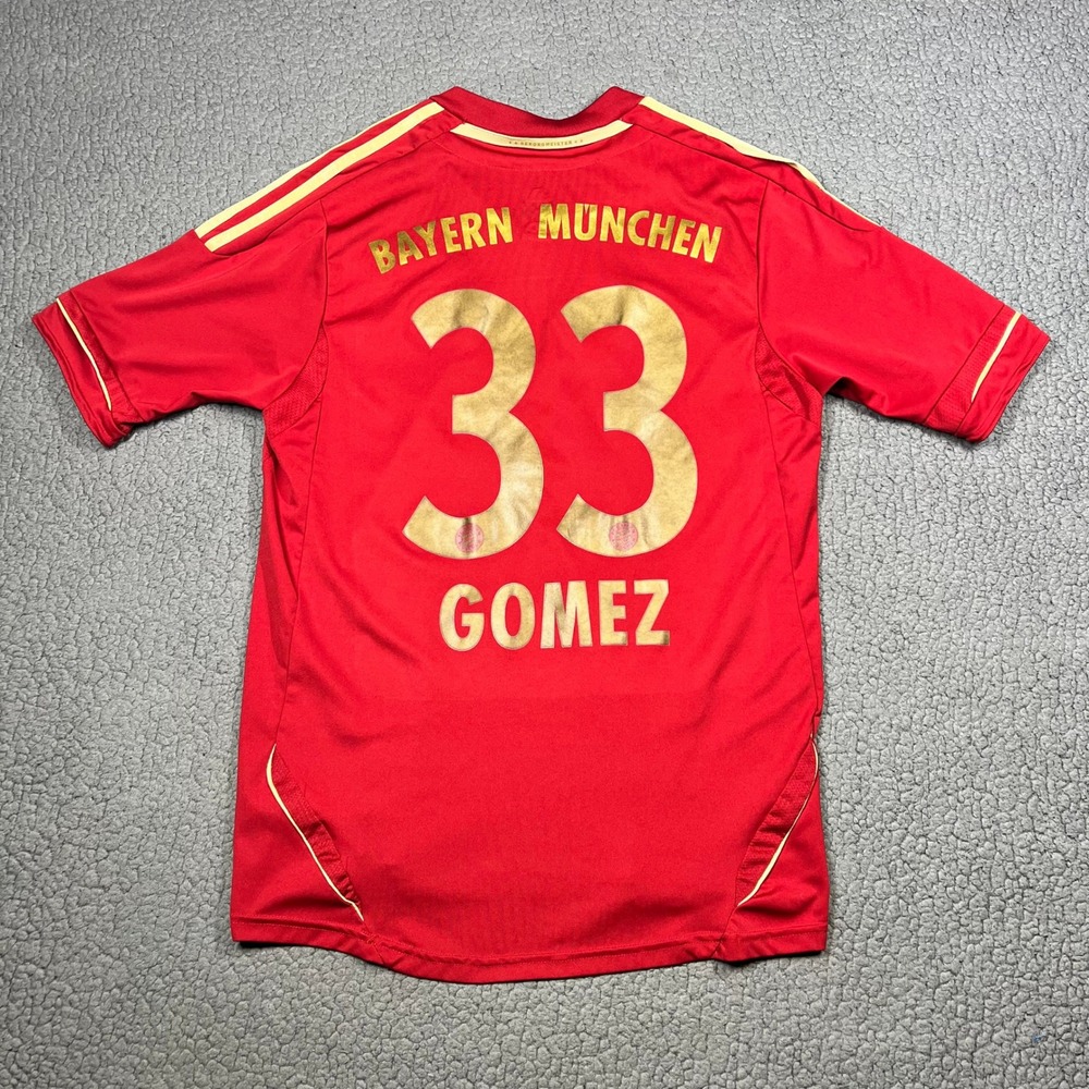 Bayern Munchen Gomez 33 Jersey 2011-2013 Men M Bundesliga Adidas Red Gorpcore